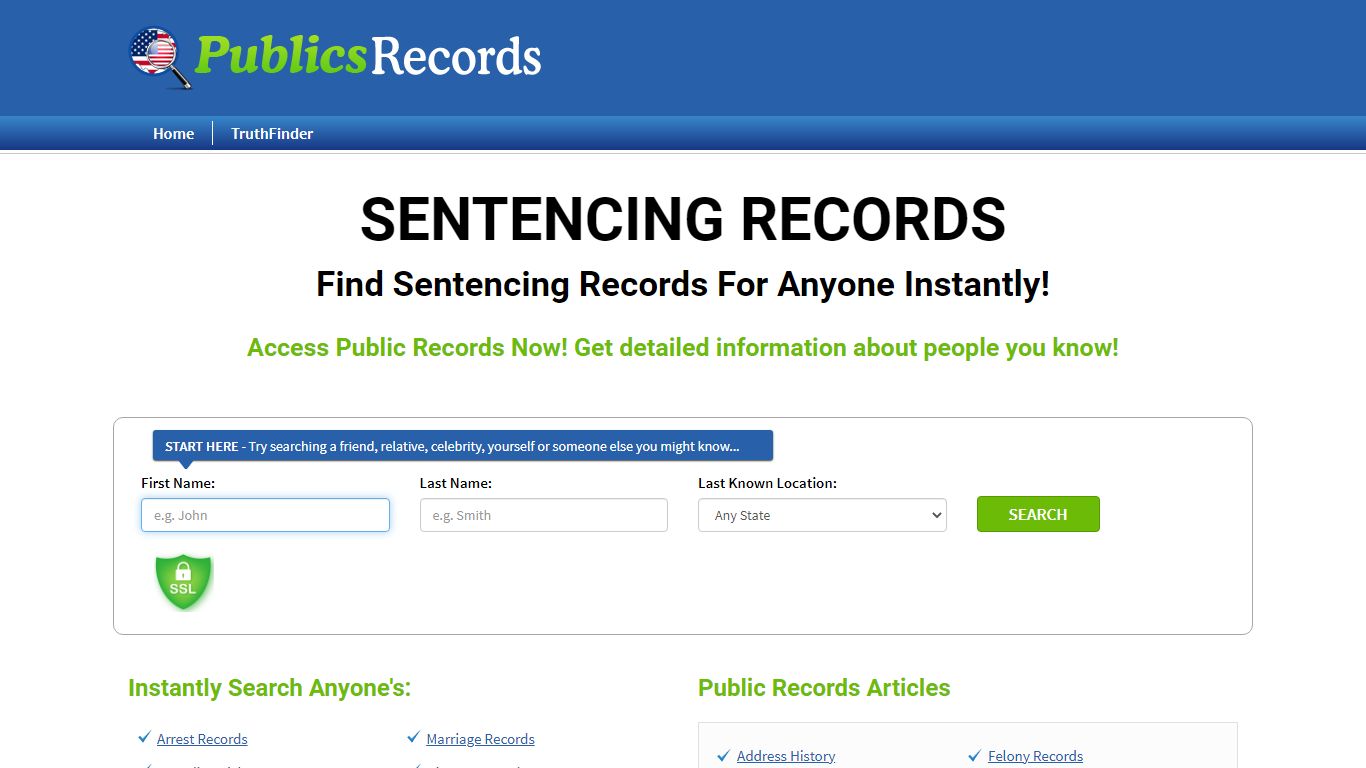 Find Sentencing Records For Anyone